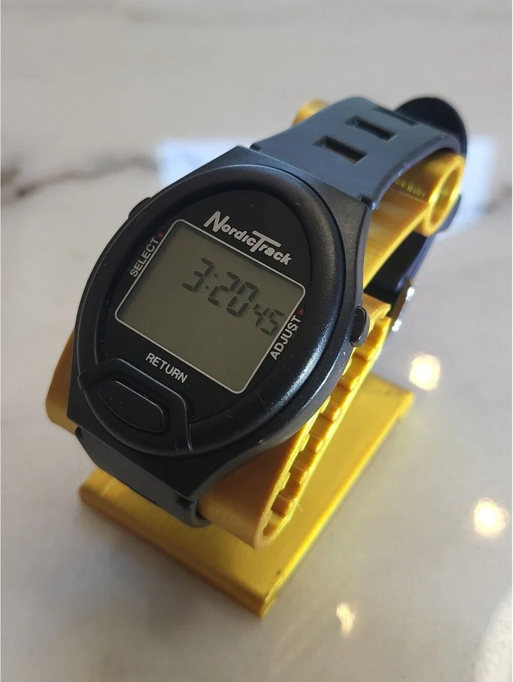 Nordic Track 911 Digital Watch Quartz Black Rubber Band WR New Bat Works Great